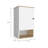 Medicine Cabinet Porto, Two Internal Shelves, Light Oak / White Finish-315748984