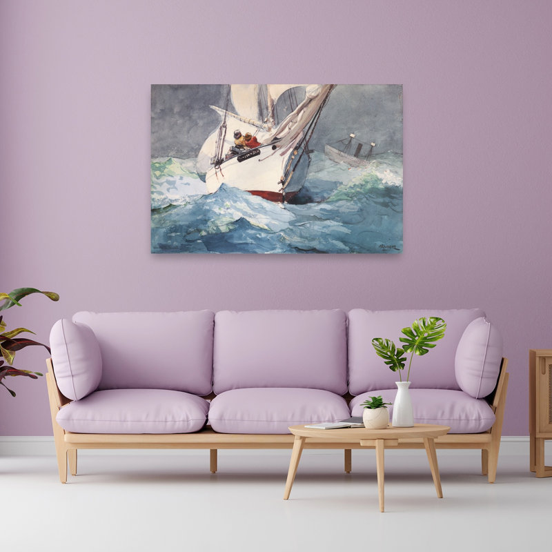 Diamond Shoal, 1905 Classic Abstract Coastal Ocean Wall Art Print by Winslow Homer - 1 Piece Wrapped Canvas Wall Art