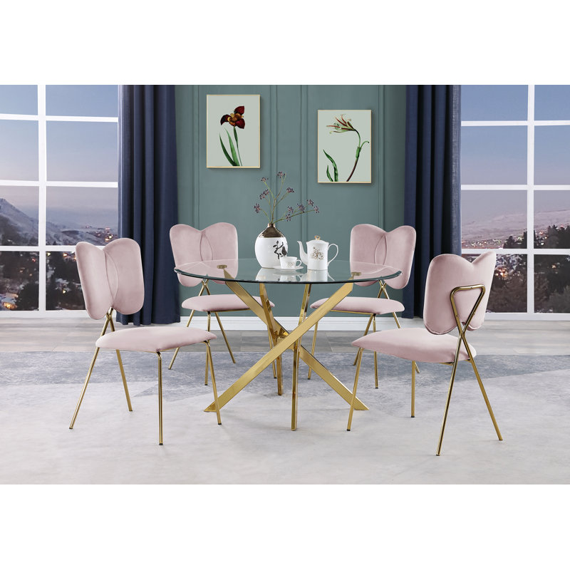 Ensemble repas pour 4 personnes, Rose