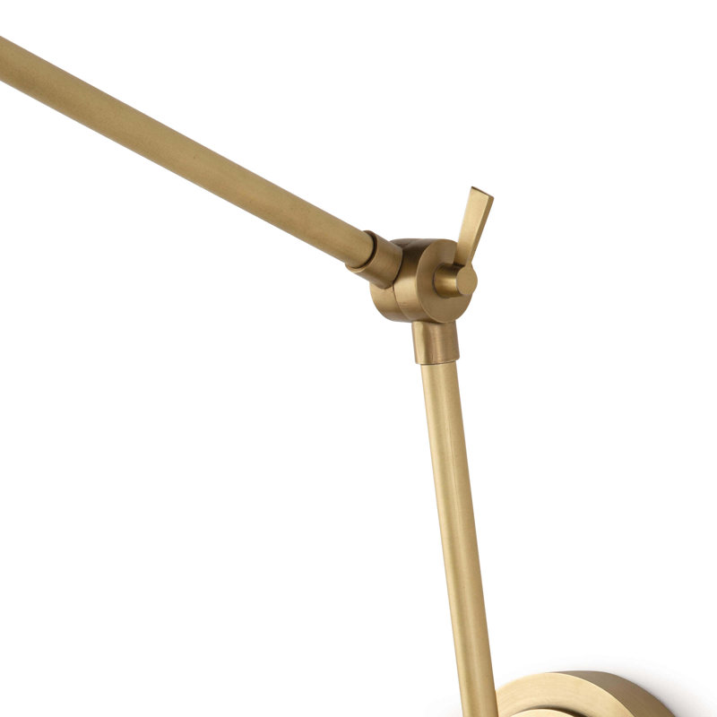 Sal Task Sconce, Natural Brass