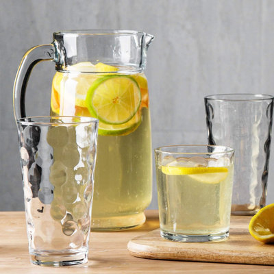 Set Of 8 Drinking Glasses Drinking Glasses,4 Highball Glasses & 4 Rocks Glass Cups