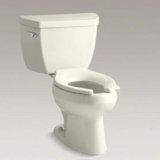 Wellworth Classic Two-Piece Elongated 1.0 GPF Toilet with Pressure Lite Flushing Technology, Less Seat