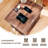 Farmhouse 23.6'' W  Nightstand With Charging Station , Wood End Table With 3 Large Drawers-1654410978