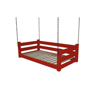 Adrow Solid Wood Hanging Daybed