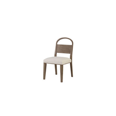 Chaise à dossier arqué en bois - cacao / sable blanc (ensemble de 2)