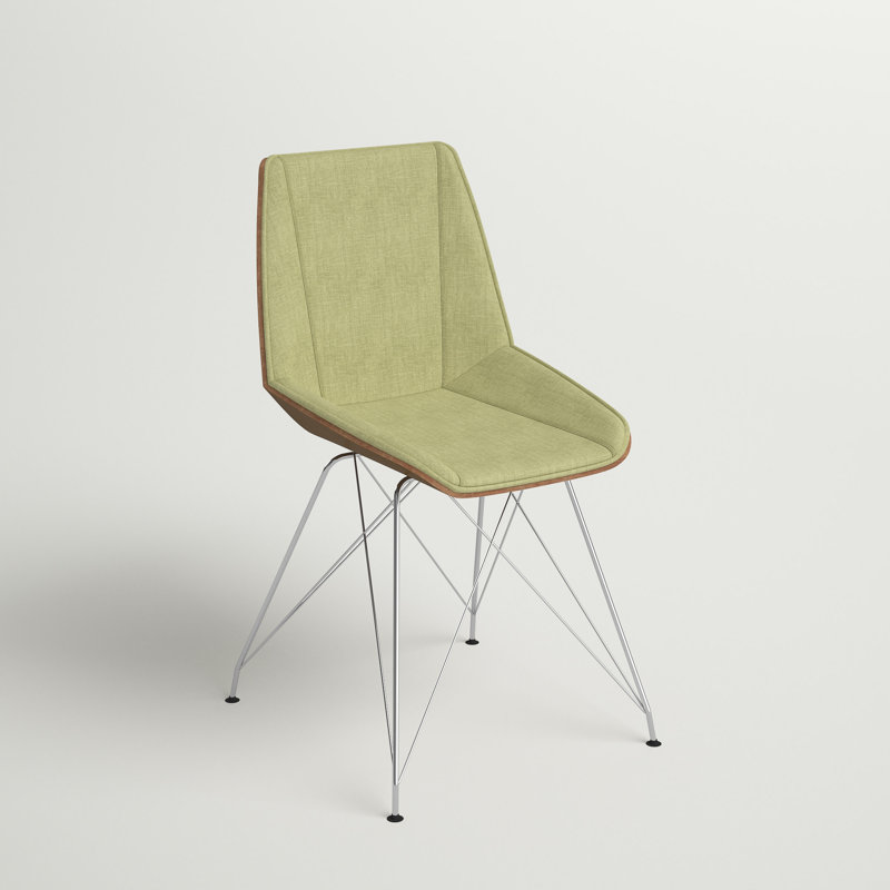 Lockard 46cm H Polyester Blend Upholstered Side Chair, Green