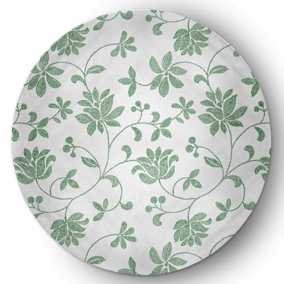Chenille Floral Indoor / Outdoor Rug