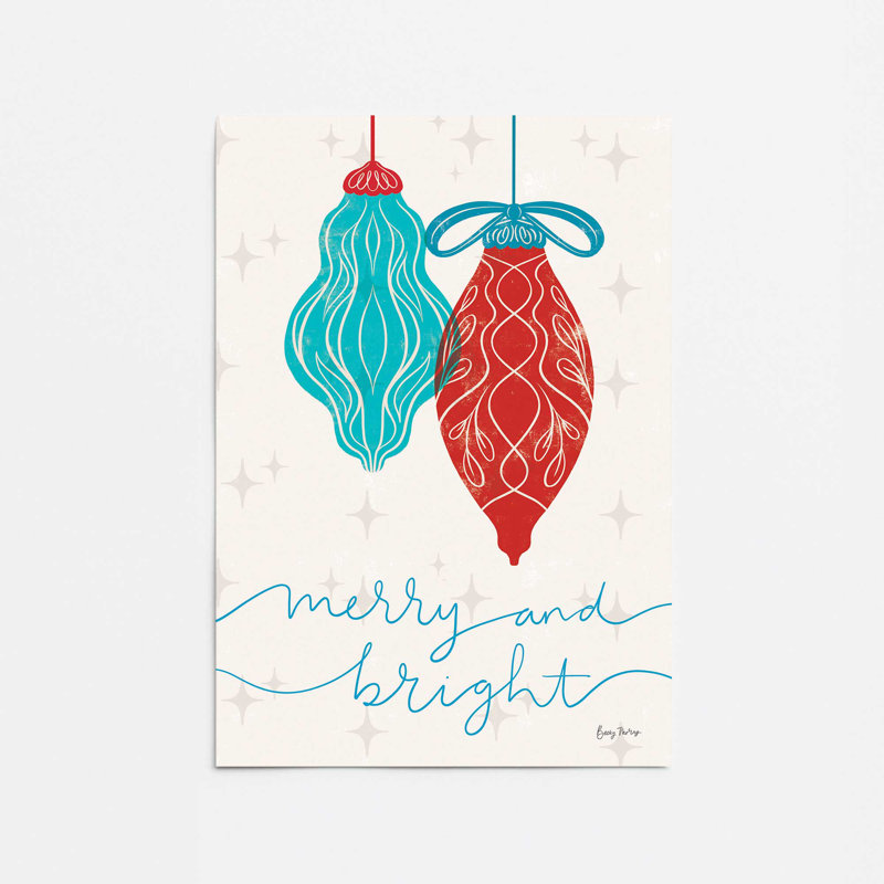 Elegant Holiday Ornaments VI, impression dans un cadre, Papier, 20" H x 16" W x 0.1" D