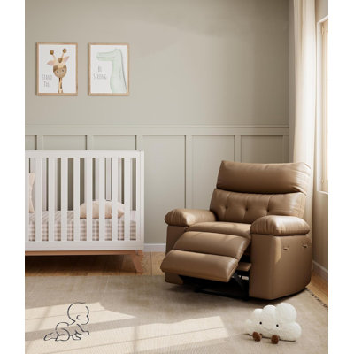 Fauteuil inclinable surdimensionné, fauteuil à bascule pivotant manuel à 360 °, poches latérales et porte-gobelets