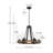 Royst 6 - Light Unique Wagon Wheel Chandelier