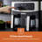 Geepas Vortex 9L Dual Basket Air Fryer Family-Sized 10-In-1 Digital Convection Air Fryer