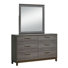 Commode 6 tiroirs avec miroir Alira