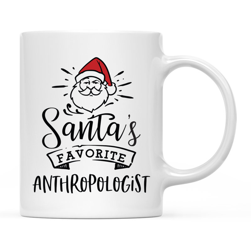 Grande tasse à café Tuileries, « Santa's Favorite Anthropologist »