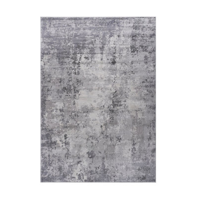 2x3 Area Rug In Grey, Stain , Non-shedding, Appealing For Living Room, Bedroom, Dining Work Grey Non-shedding Rug, 2x3, Intriguing Home Office Look