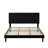 King Size Velvet Upholstered Platform Bed with Adjustable Headboard and Wooden Slats-1221684226-1221684239