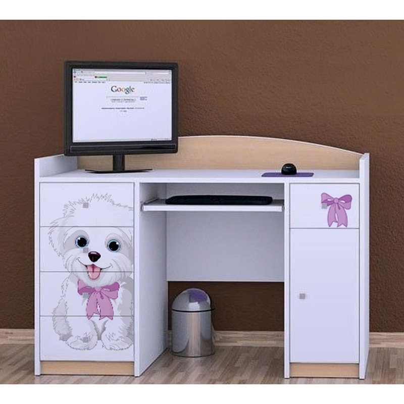 Leda 125cm Computer Desk, Beige
