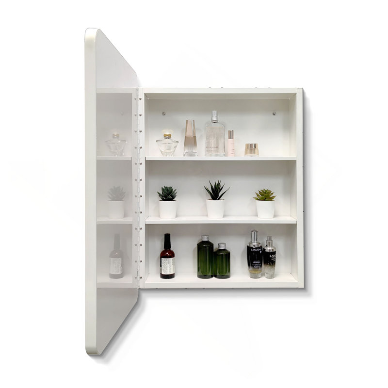 Armoire à pharmacie 24 po x 32 po à fixation murale ou encastrée avec miroir