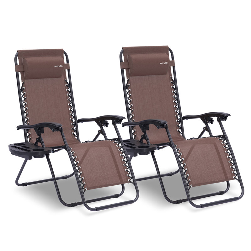 Folding Beach Chair, Brown