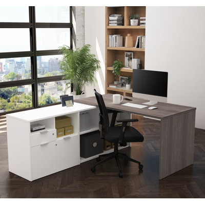 Bureau de direction en L réversible Operle