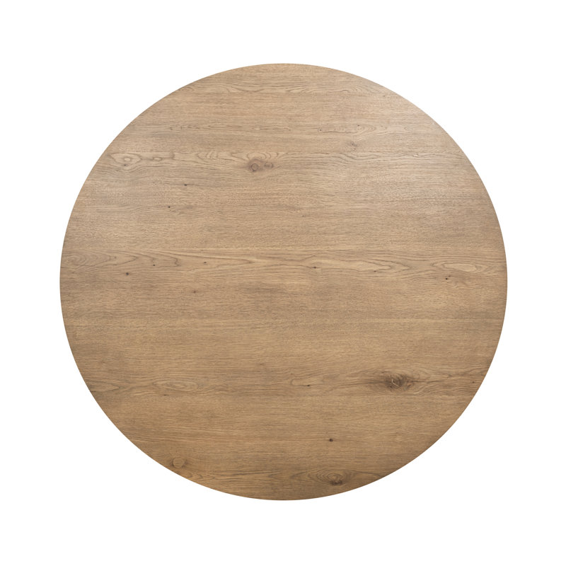 Vander Round Dining Table, Tawny Brown