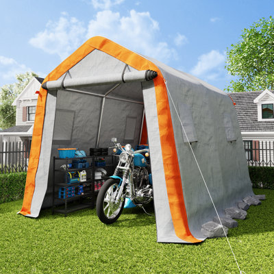 Abri de rangement portatif robuste AMERLIFE avec fenêtres imperméables et porte à fermeture à glissière