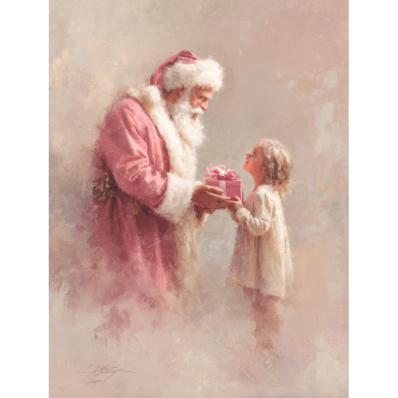 Art mural sur toile tendue Santa, 30 po x 40 po