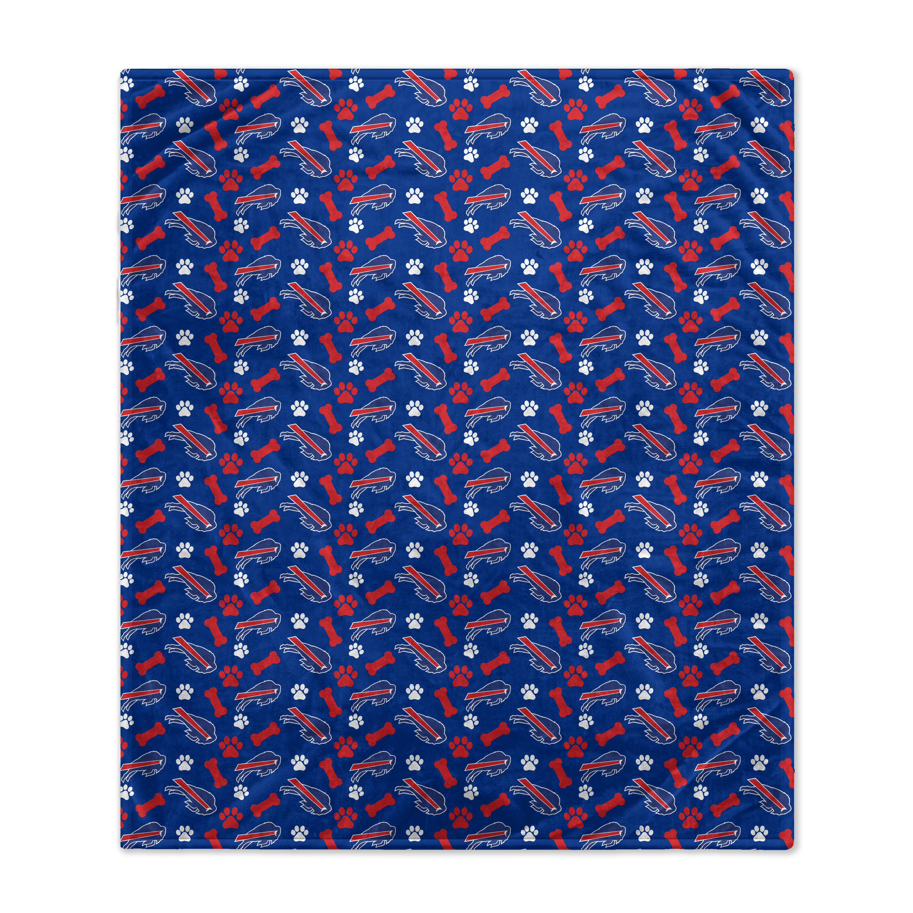 Buffalo Bills Pegasus 40 x 50 Lightweight Bones Flannel Fleece Pet Blanket