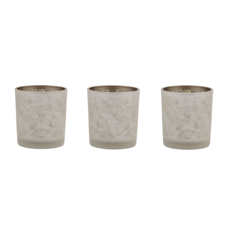 Silver & Gold Glass Votive Candle Holders
