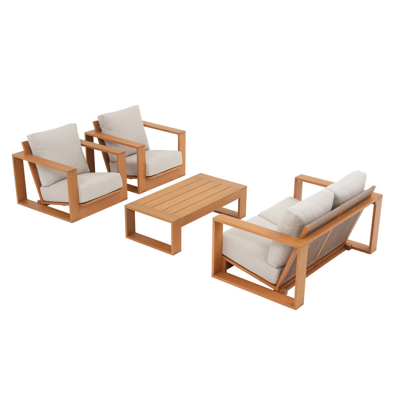 Ensemble de patio extérieur 4 pièces