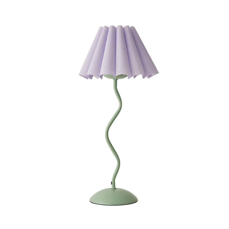 Clapp Metal Table Lamp, Purple, Green