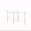 Table basse ovale en verre transparent