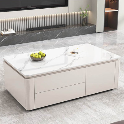 Modern simple rock plate coffee table