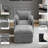 Upholstered Accent Chair + Storage Ottoman Set – 2-Piece with Hidden Compartments-1351660228