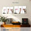 Ensemble de 3 animaux rigolos sur toile-5978631