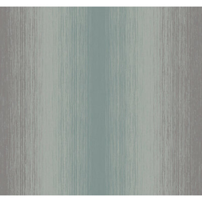  Designs Metallic Blue Smoke Shakespeare Ombre Stripe Unpasted Wallpaper
