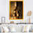 Impression dorée sur toile encadrée