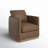 Bobbi Genuine Leather Swivel Armchair-109286174