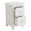 Set of 2 Nairn 2-Drawer Petite Bedside Cabinets