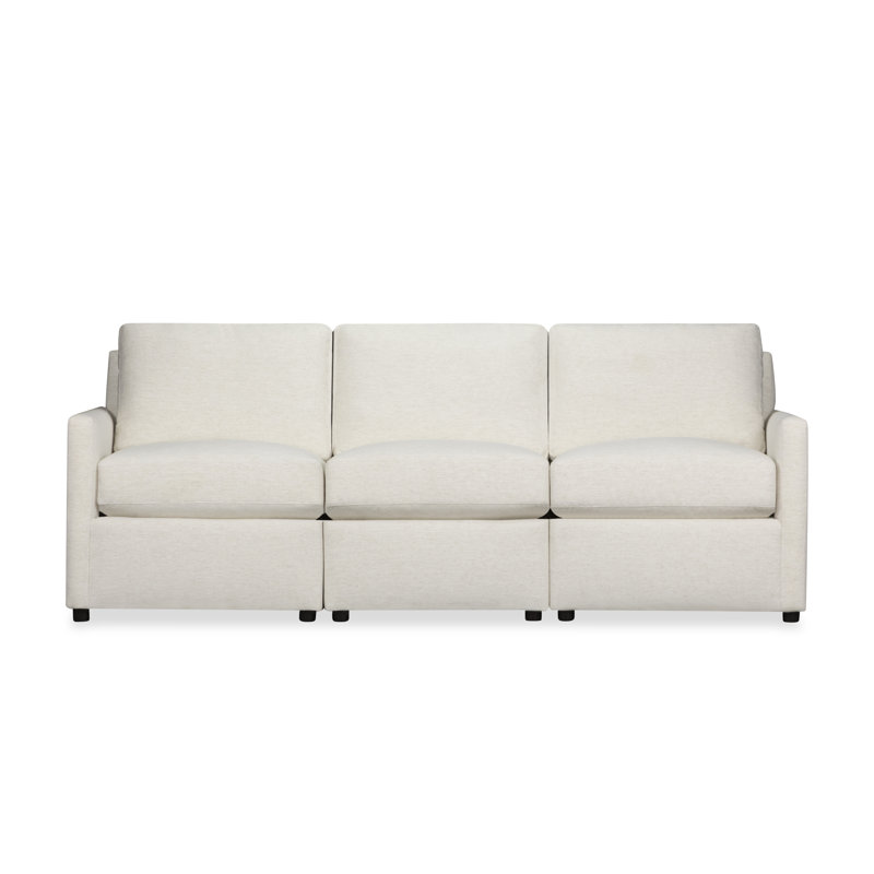 Canapé modulaire 3 pièces 90 "Damari, Chenille Crypton® neige Nomad