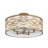 Kato Convertible Semi-Flush/Pendant - 24"W X 11"H - Havana Gold-329289770