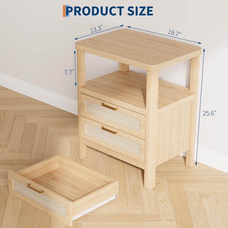 50cm W 2 - Drawer Chest of Drawers