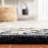 Savonnerie Hand Tufted Wool/Cotton Floral Rug in Black/Ivory/Ivory/Black-94664443