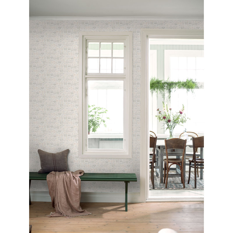 Boråstapeter Strawberry Field Wallpaper, Ivory