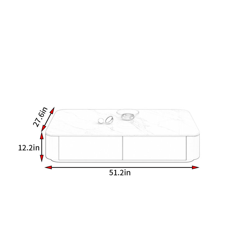 Table basse Italian Light Luxury