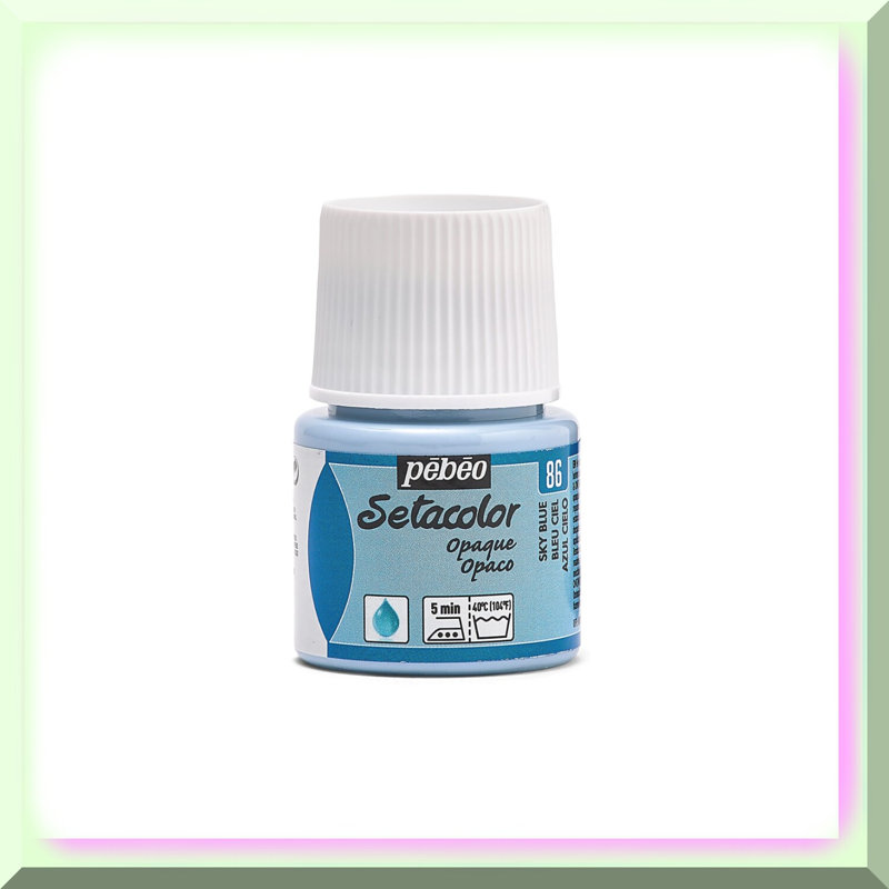 Sky Blue Fabric Paint Set 45ml