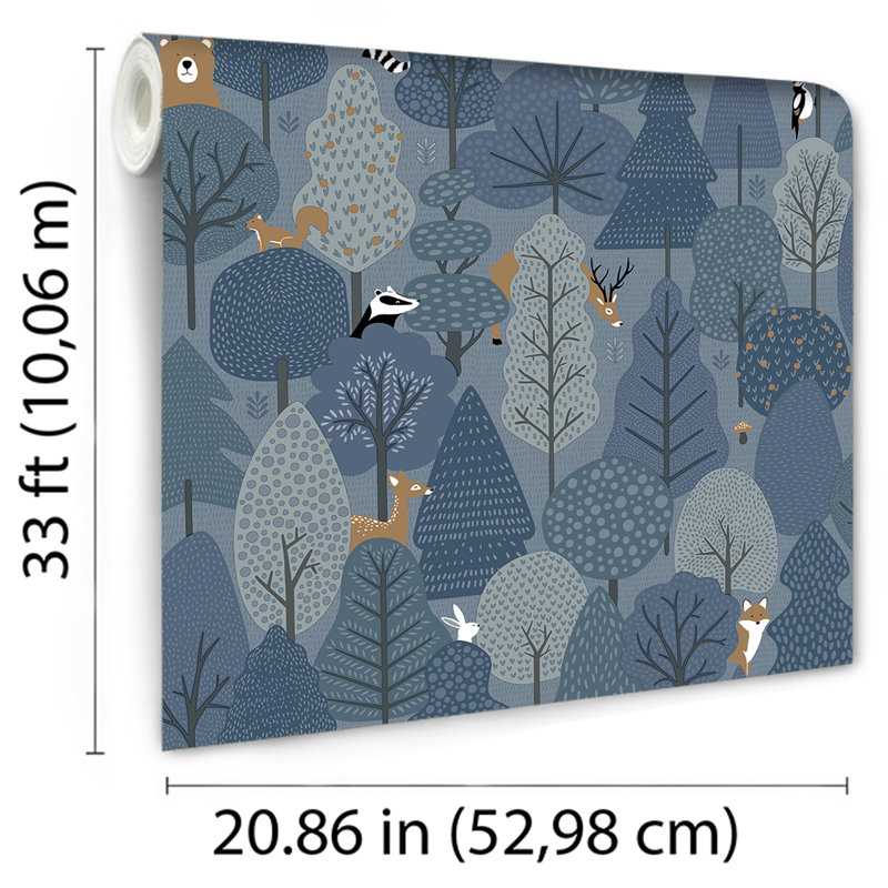 Papier peint forêt enchantée, Marine