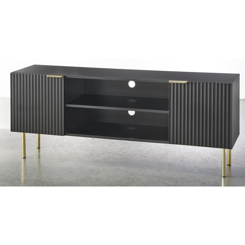 Jarlyn TV Stand for TVs up to 65", Black