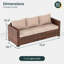 Canapé de patio 70 po de large avec coussins 70 po-1265227946-1227731526