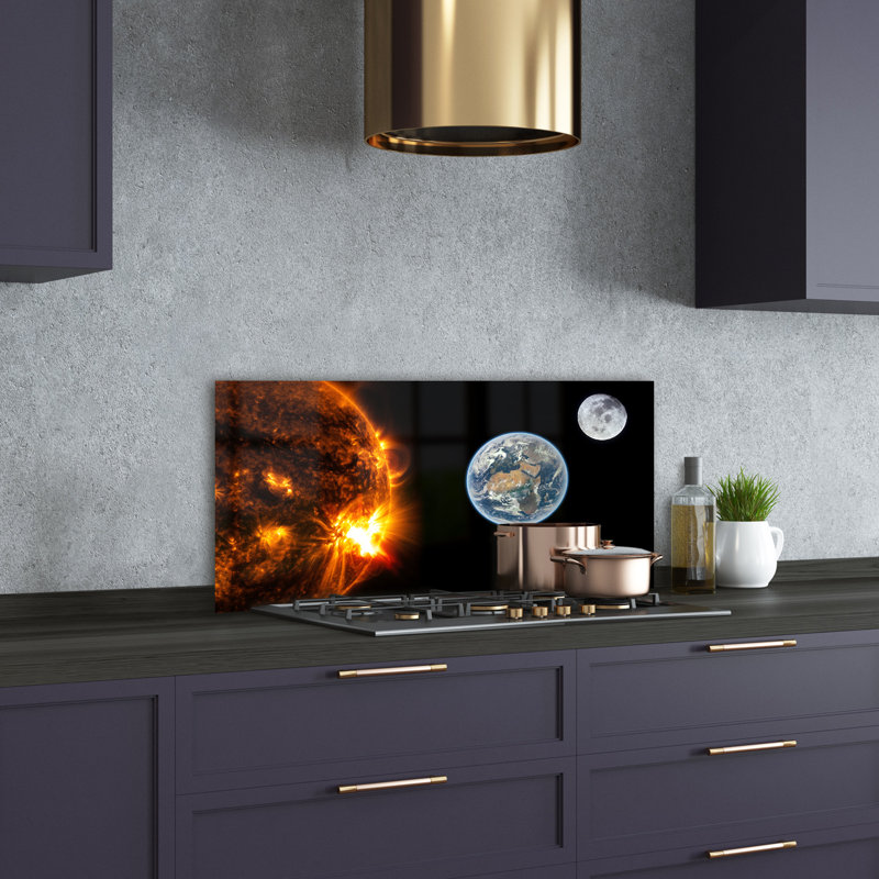 Adrijan 50cm W x 100cm L Glass Peel and Stick Panel