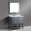Ensemble de meuble-lavabo de salle de bain simple avec miroir 36 po Kanode-1449952829